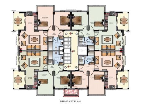 Apartments For Sale In Tuzla Center, Zambak Apartment Building - Zambak Apartment Building