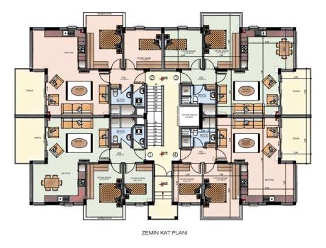 Apartments For Sale In Tuzla Center, Zambak Apartment Building - Zambak Apartment Building